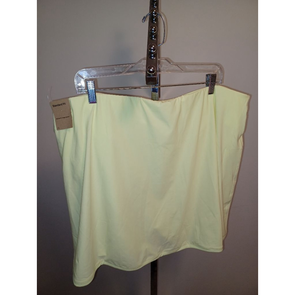 Nike Plus Tennis Fitness Skort 2X In Neon Lemon Lime - Picture 11 of 11